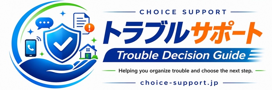 troubleに巻き込まれた時のサポートナビ